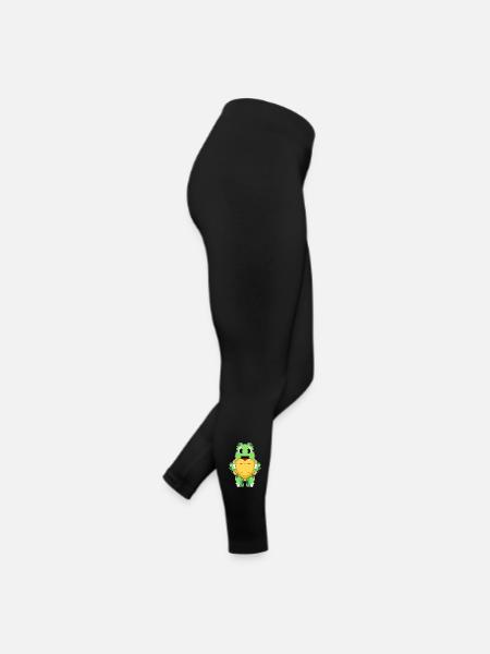 Cœur de Tortue - Legging en jersey Femme - noir - Droite