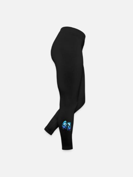 Soccer 67 Funny Six Seven Hands mème - Legging en jersey Femme - noir - Droite