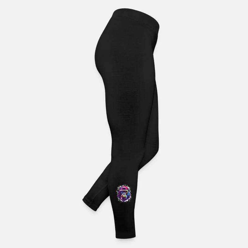 Gorille Pop Art Singe Singe Legging en jersey Femme