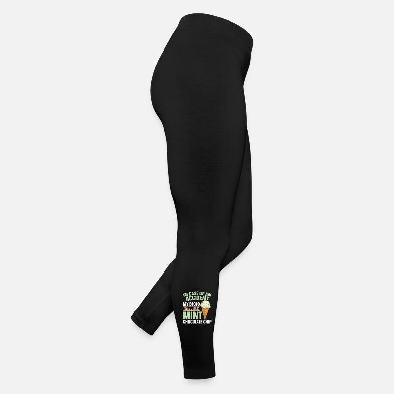 Mint Chocolate Chip Flavour Waffle Cone Mint Women’s Jersey Leggings