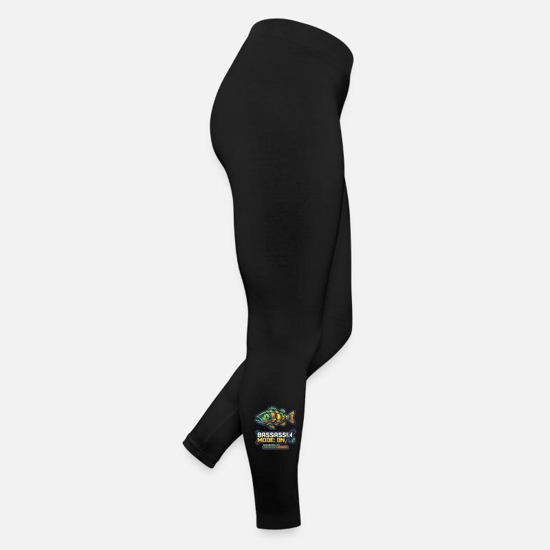 Bassassin Mode On Angler Design Frauen Jersey Leggings