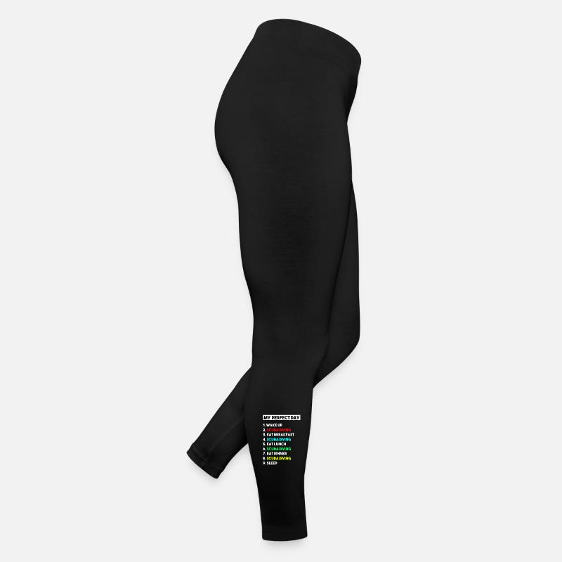 My Perfect Day Scuba Diving Daily Routine Women’s Jersey Leggings