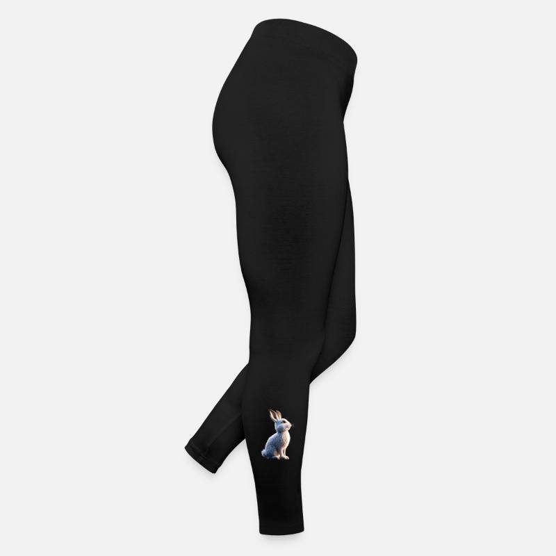 Mountain Rabbit Arctic Hare Albino Rabbit White Rabbit Women’s Jersey Leggings