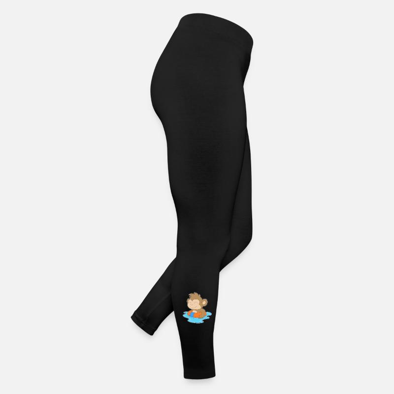 Été de la nage dans le ring de nage des singes Legging en jersey Femme