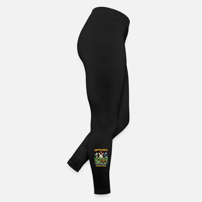 Easter Quest Pixelhase und Lootkorb Frauen Jersey Leggings