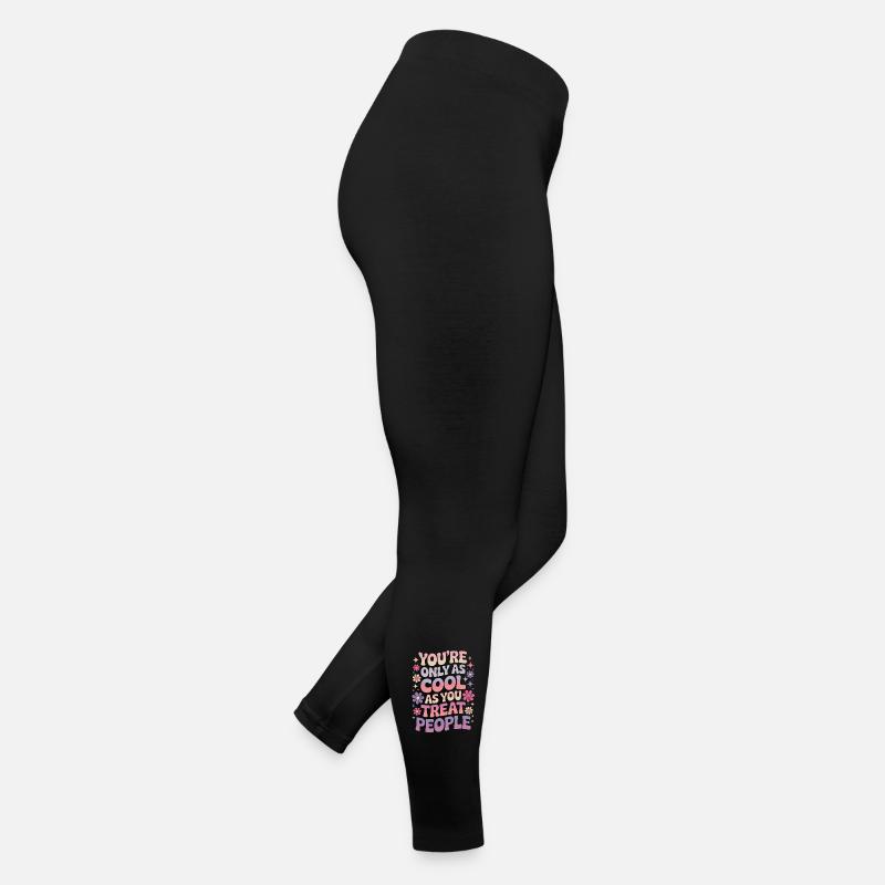 Spruch Statement Respekt Freundlichkeit Geschenk Frauen Jersey Leggings
