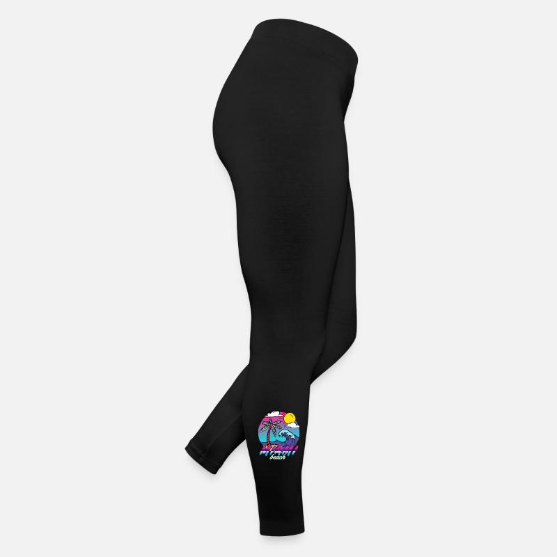 Miami Beach Palm Wave Legging en jersey Femme