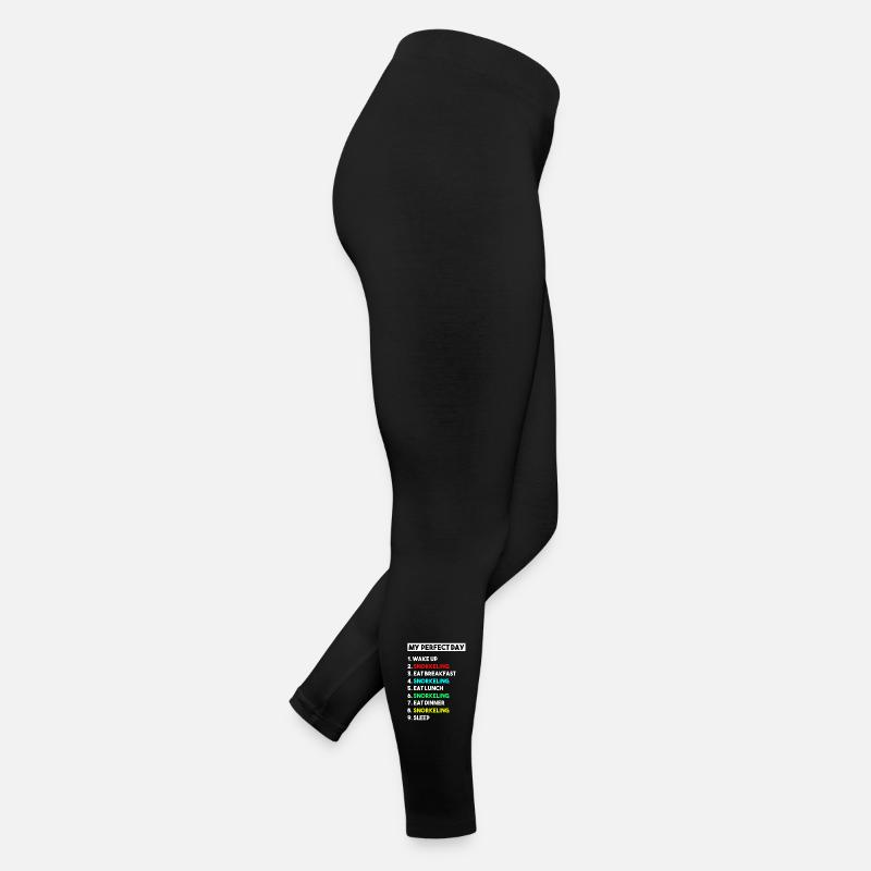Mein perfekter Tag Schnorchelplan Ozeankunst Frauen Jersey Leggings