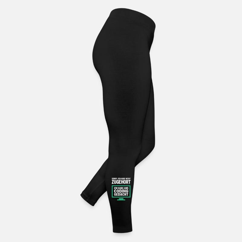 Gedanken statt Gehör am Pixelmonitor Frauen Jersey Leggings