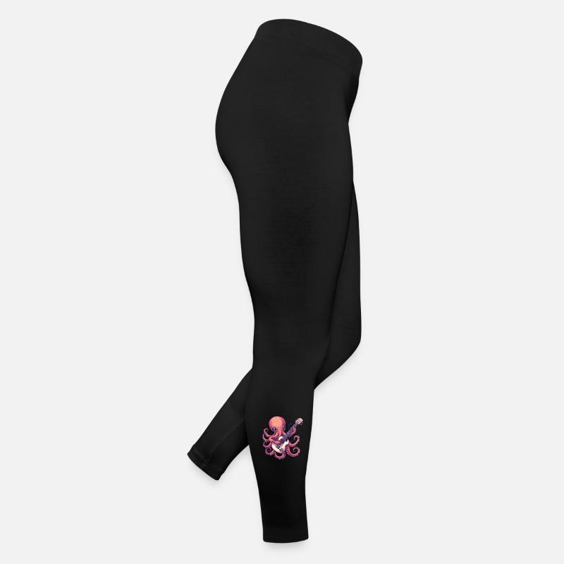 Oktopus mit Gitarre Frauen Jersey Leggings