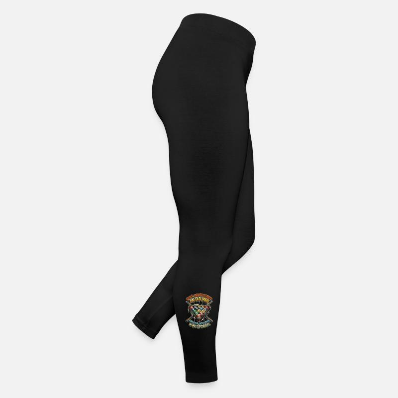 Never underestimate old man pool Women’s Jersey Leggings
