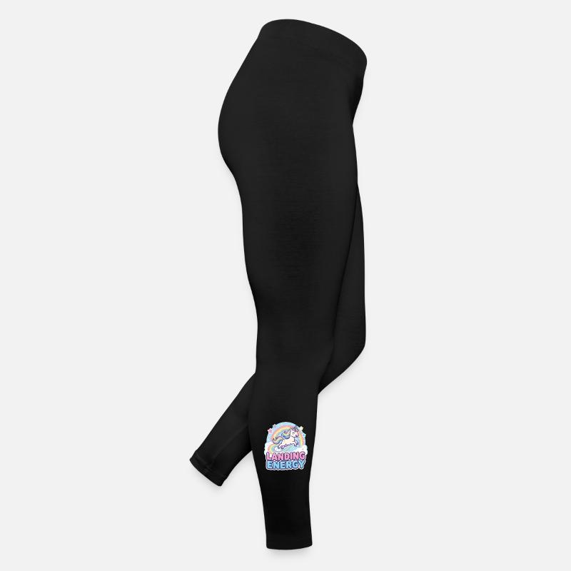 Landing Energy Einhorn Regenbogen Frauen Jersey Leggings