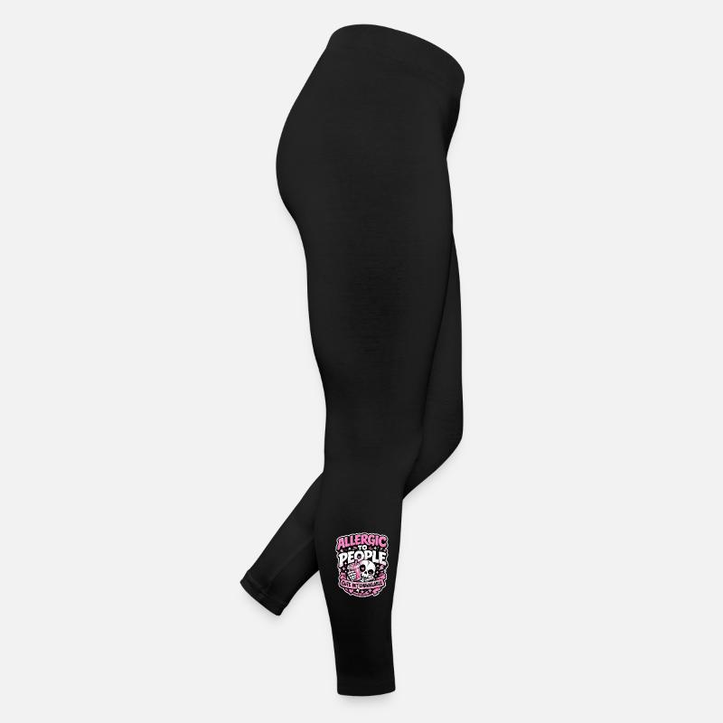 Déclaration douce gotique allergique aux gens Legging en jersey Femme