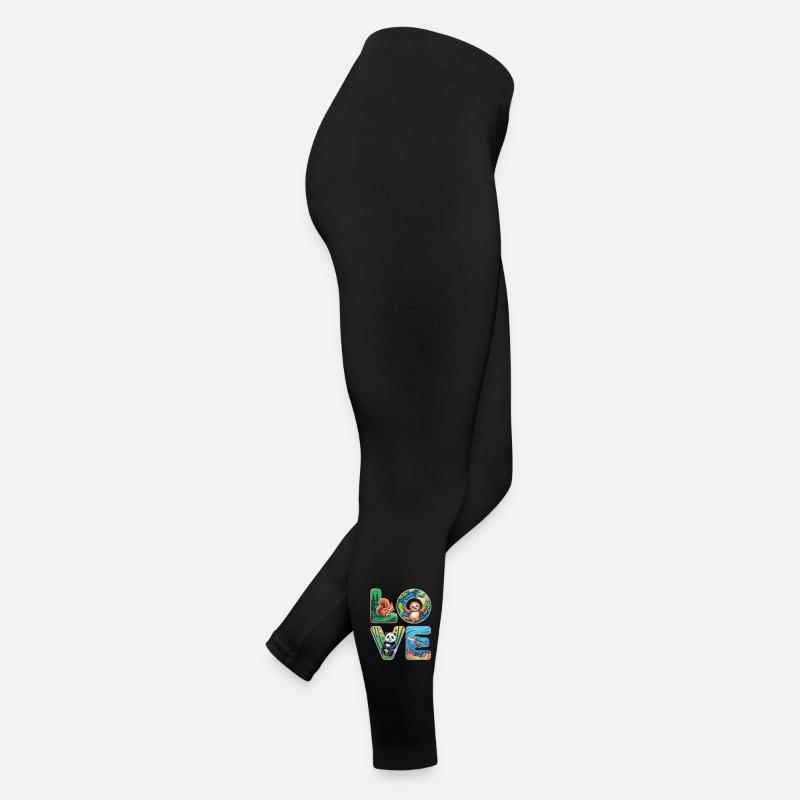 T-Shirt Panda Faultier Schildkröte Eichhörnchen Frauen Jersey Leggings
