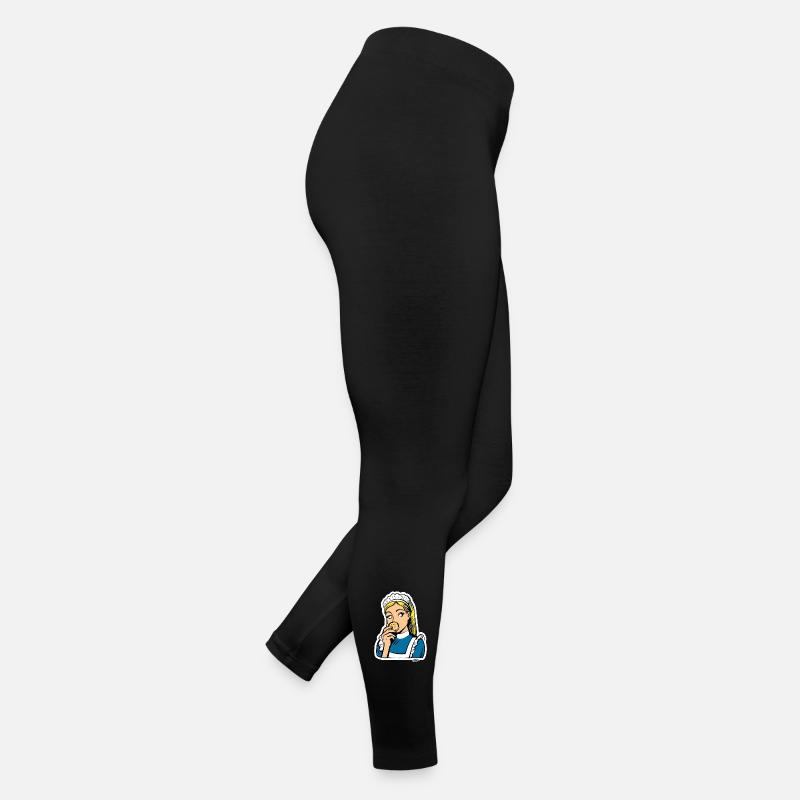 Maid and Cookie Pop Art Frauen Jersey Leggings