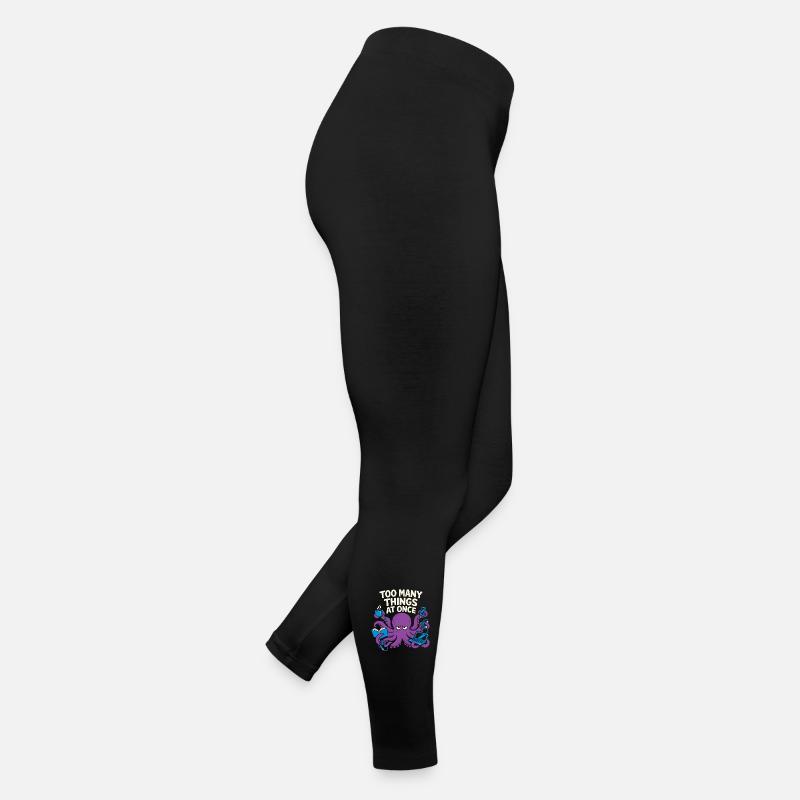Pieuvre drôle surstimulée Legging en jersey Femme