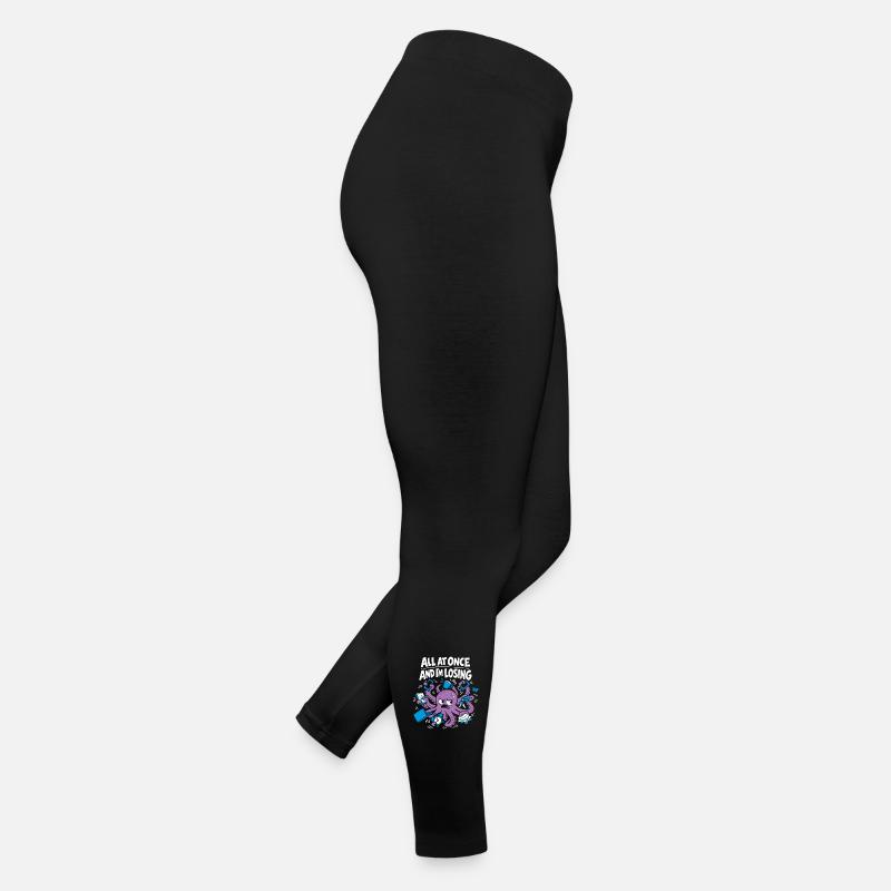 Pieuvre drôle surstimulée Legging en jersey Femme
