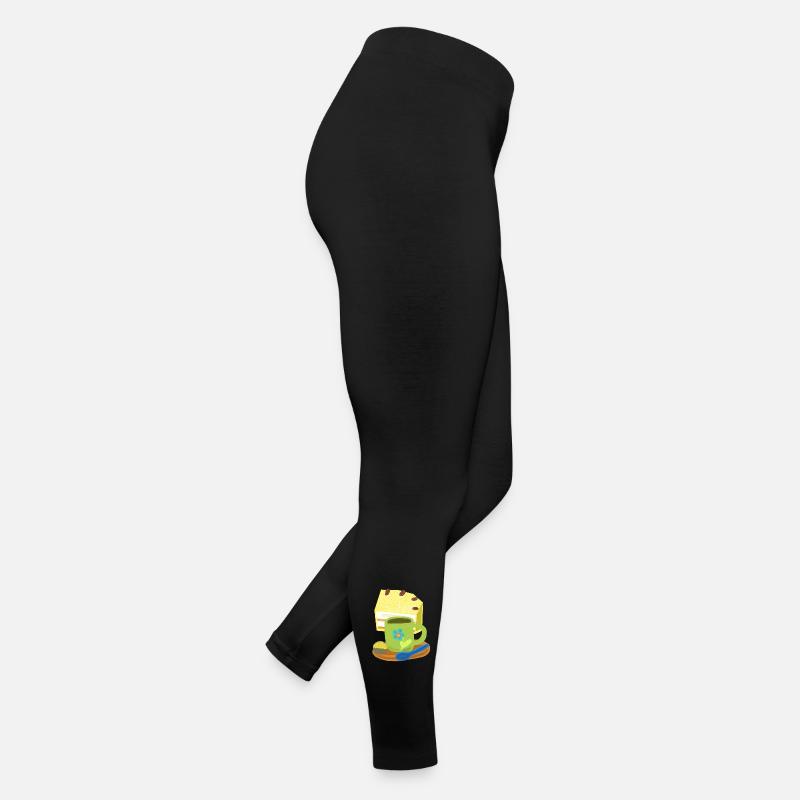 Cake, Cake, Coffee, Coffee Mug, Birthday Women’s Jersey Leggings