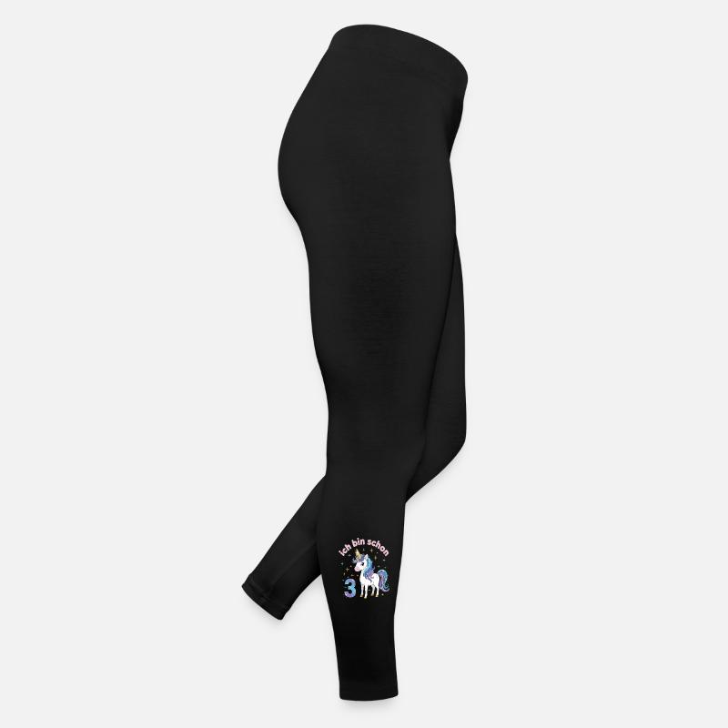 3. Geburtstag Einhorn Mädchen Ich bin schon 3 Frauen Jersey Leggings