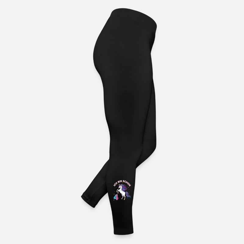 4. Geburtstag Einhorn Mädchen Ich bin schon 4 Frauen Jersey Leggings