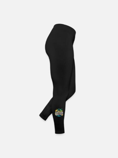 Équipe de la fête de Formentera - Legging en jersey Femme - noir - Droite