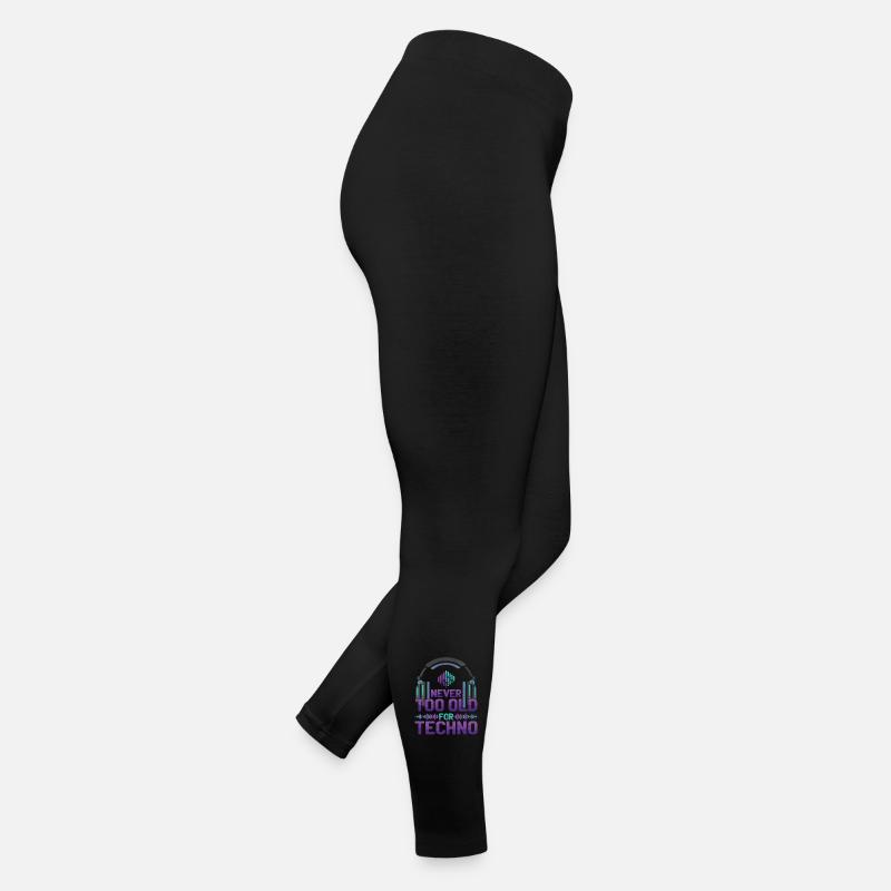 Never Too Old Techno Music DJ Women’s Jersey Leggings