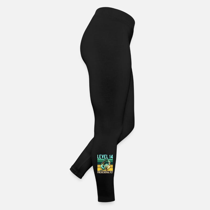 14. Geburtstag Junge Mädchen Gaming Level 14 Jahre Frauen Jersey Leggings
