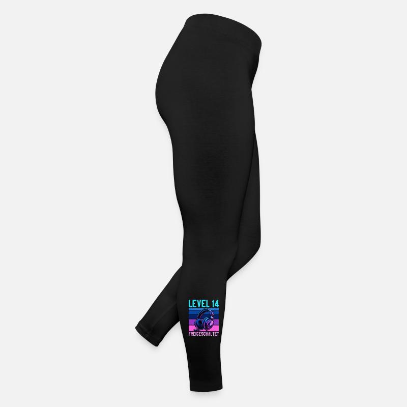 14. Geburtstag Junge Mädchen Gaming Level 14 Jahre Frauen Jersey Leggings