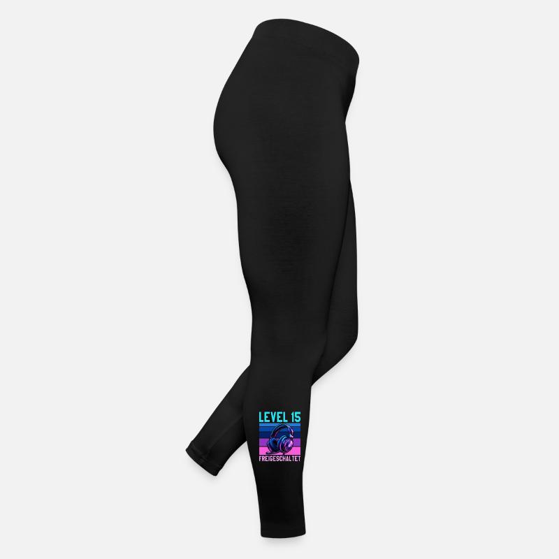 15. Geburtstag Junge Mädchen Gamer Level 15 Jahre Frauen Jersey Leggings