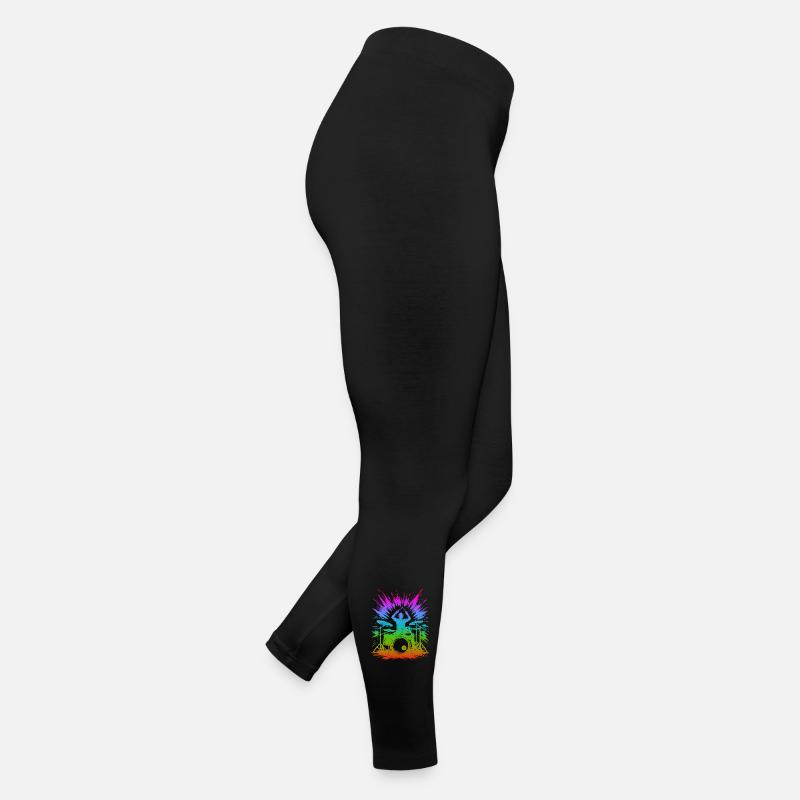 Rainbow Drum Splash Women’s Jersey Leggings