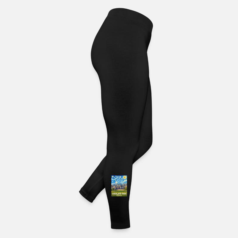 Overland Park Night Starry Sky Kansas Frauen Jersey Leggings