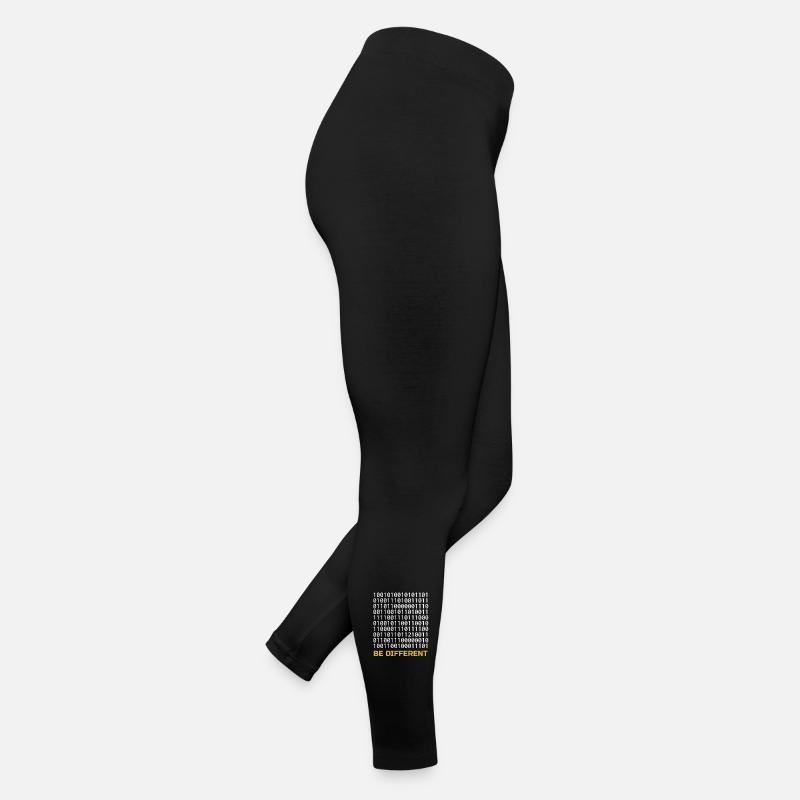 Être différent : Motif binaire avec message Legging en jersey Femme
