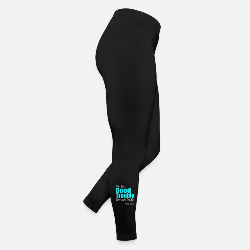 Good Trouble Gradient Zitat-Tee Frauen Jersey Leggings