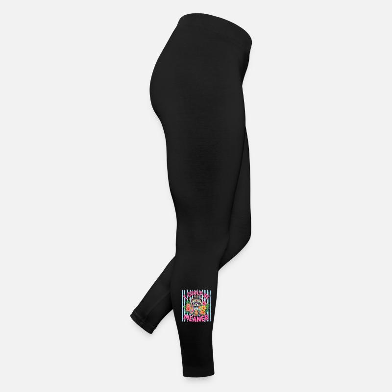 Ich könnte gemeiner, lustiger Waschbär sein Frauen Jersey Leggings