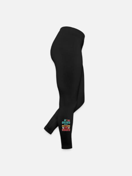 Night Shift Nurse, Tired - Women’s Jersey Leggings - black - Right