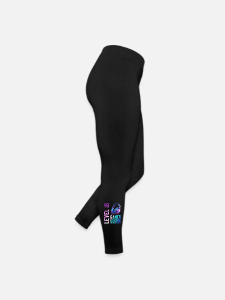 16. Geburtstag Junge Mädchen Gaming Level 16 Jahre - Frauen Jersey Leggings - Schwarz - Rechts