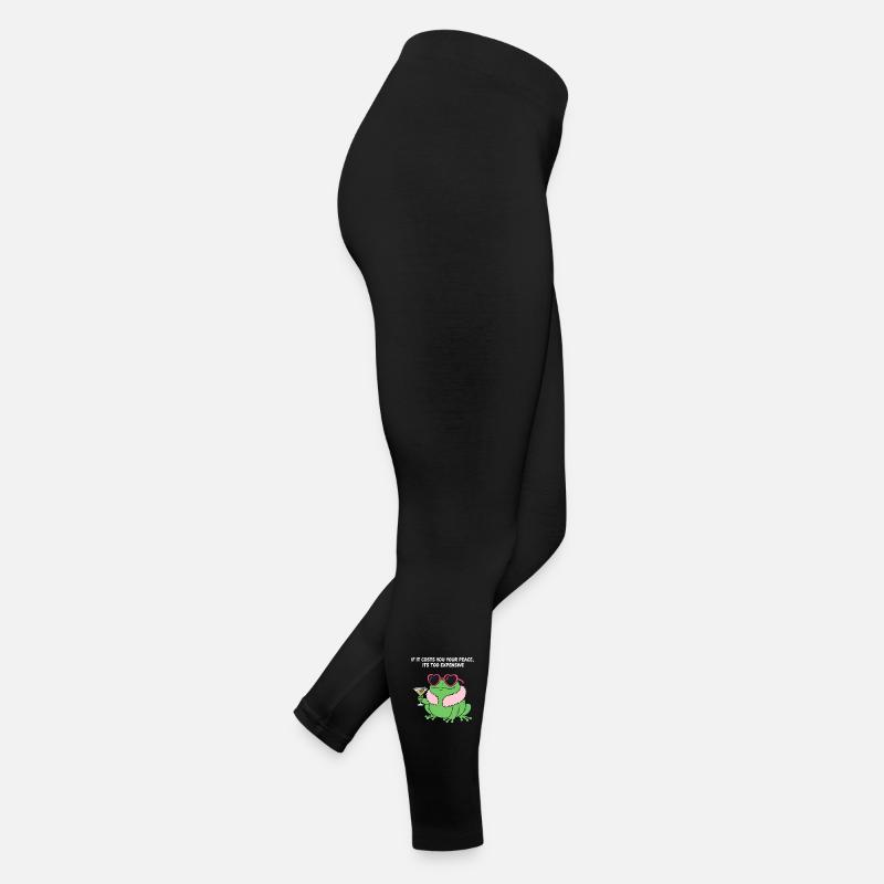 Friedlicher Frosch-Martini Frauen Jersey Leggings