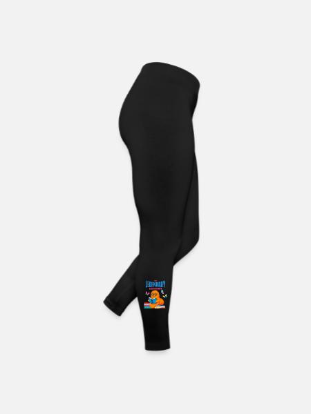 Rat de bibliothèque légendaire, le héros de la lecture - Legging en jersey Femme - noir - Droite