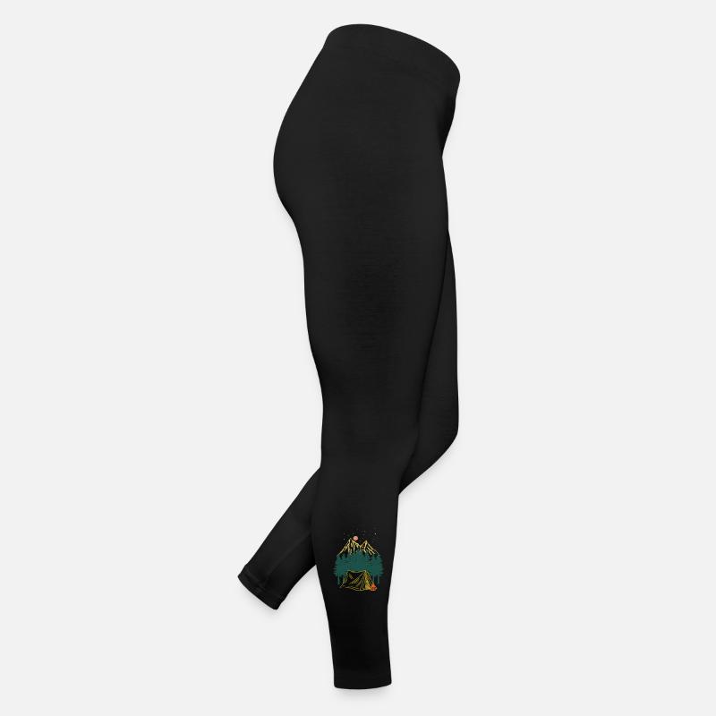 Starry Night Mountain Camping Adventure Women’s Jersey Leggings