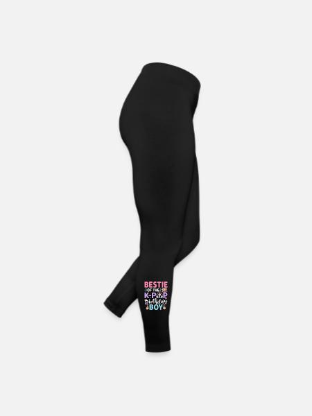 Bestie of The K-Pop Birthday Boy - Women’s Jersey Leggings - black - Right