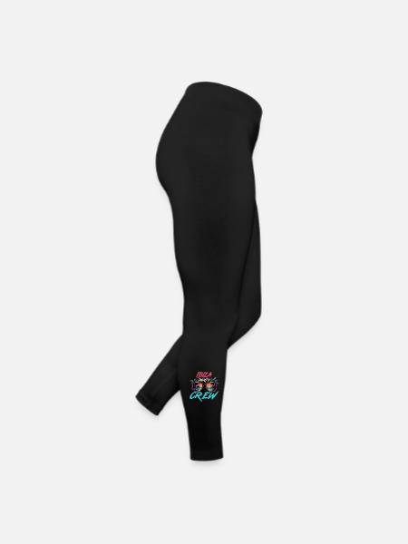 Ibiza Party Crew - Frauen Jersey Leggings - Schwarz - Rechts