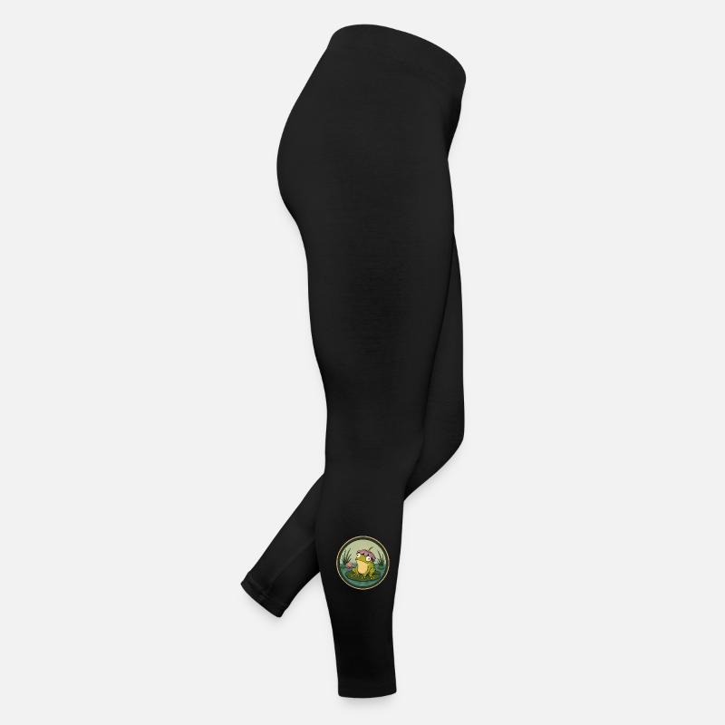 River frog on lily pad Women’s Jersey Leggings