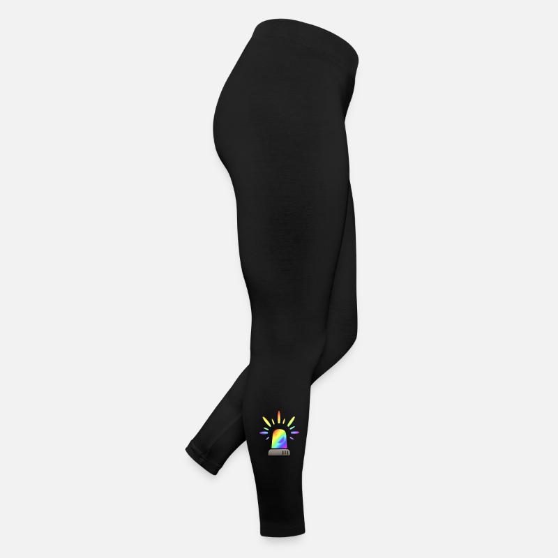 Lumière d’alerte de Sirène arc-en-ciel Legging en jersey Femme