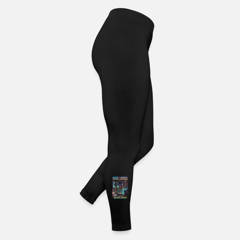 Alien vs Bigfoot – Cabin Showdown Gaming Legging en jersey Femme