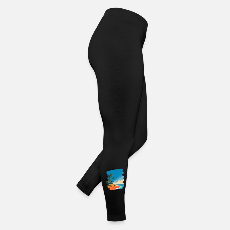 Tropical Beach Women’s Jersey Leggings
