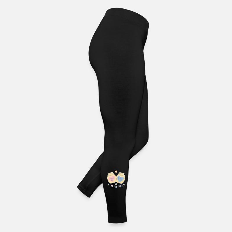 Geschlechtsoffenbarung: Er oder sie Cousin ist Babyparty Frauen Jersey Leggings