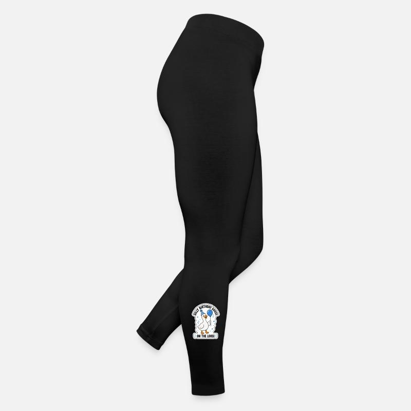 Geburtstagsgans Lachend Sticker Frauen Jersey Leggings