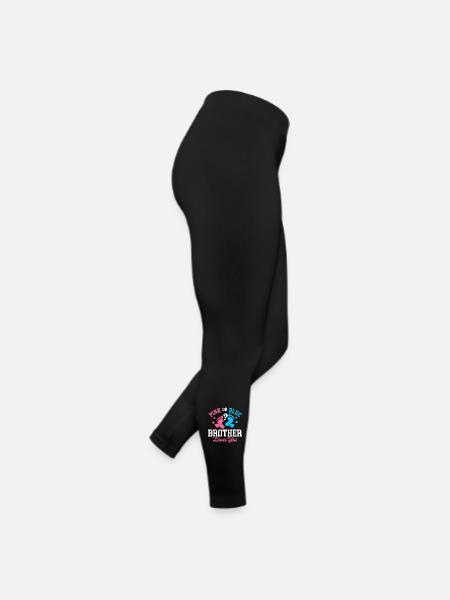 Révélation du genre Rose ou Bleu Frère T’aime - Legging en jersey Femme - noir - Droite