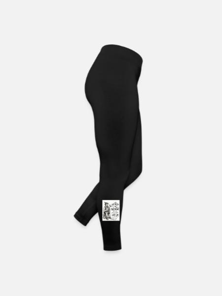 Musikant - Frauen Jersey Leggings - Schwarz - Rechts