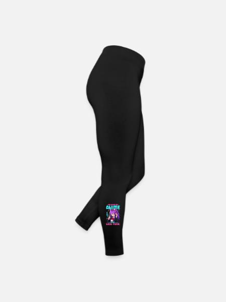 Anime et musique Chibi - Legging en jersey Femme - noir - Droite
